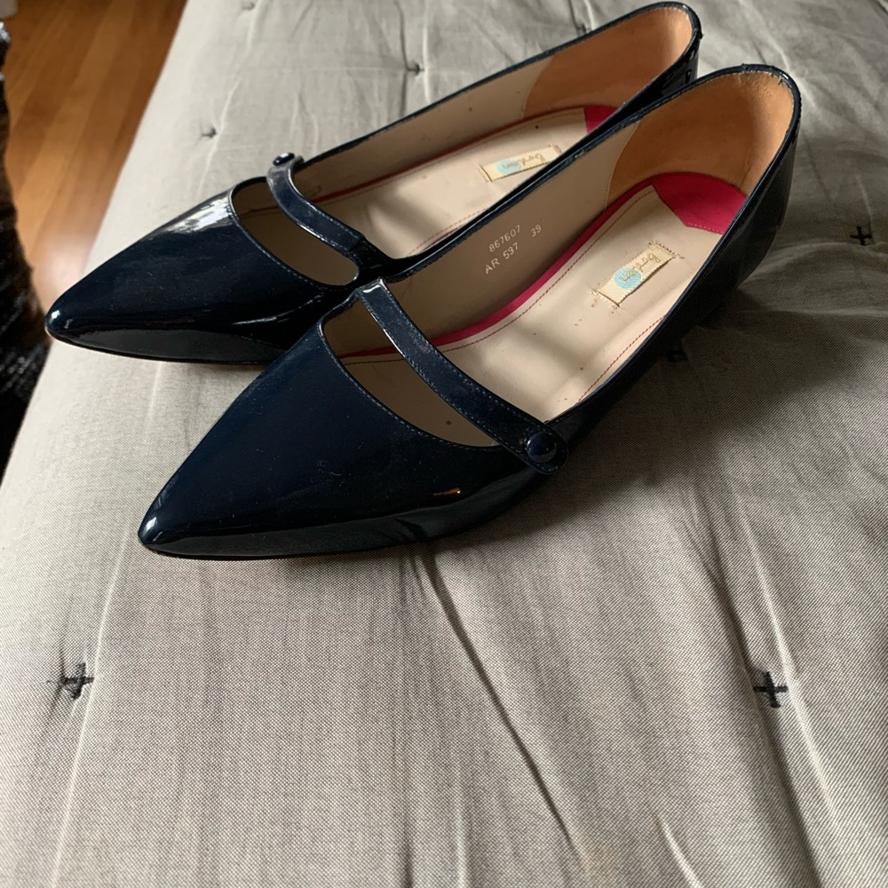 Navy patent shoe by Biden